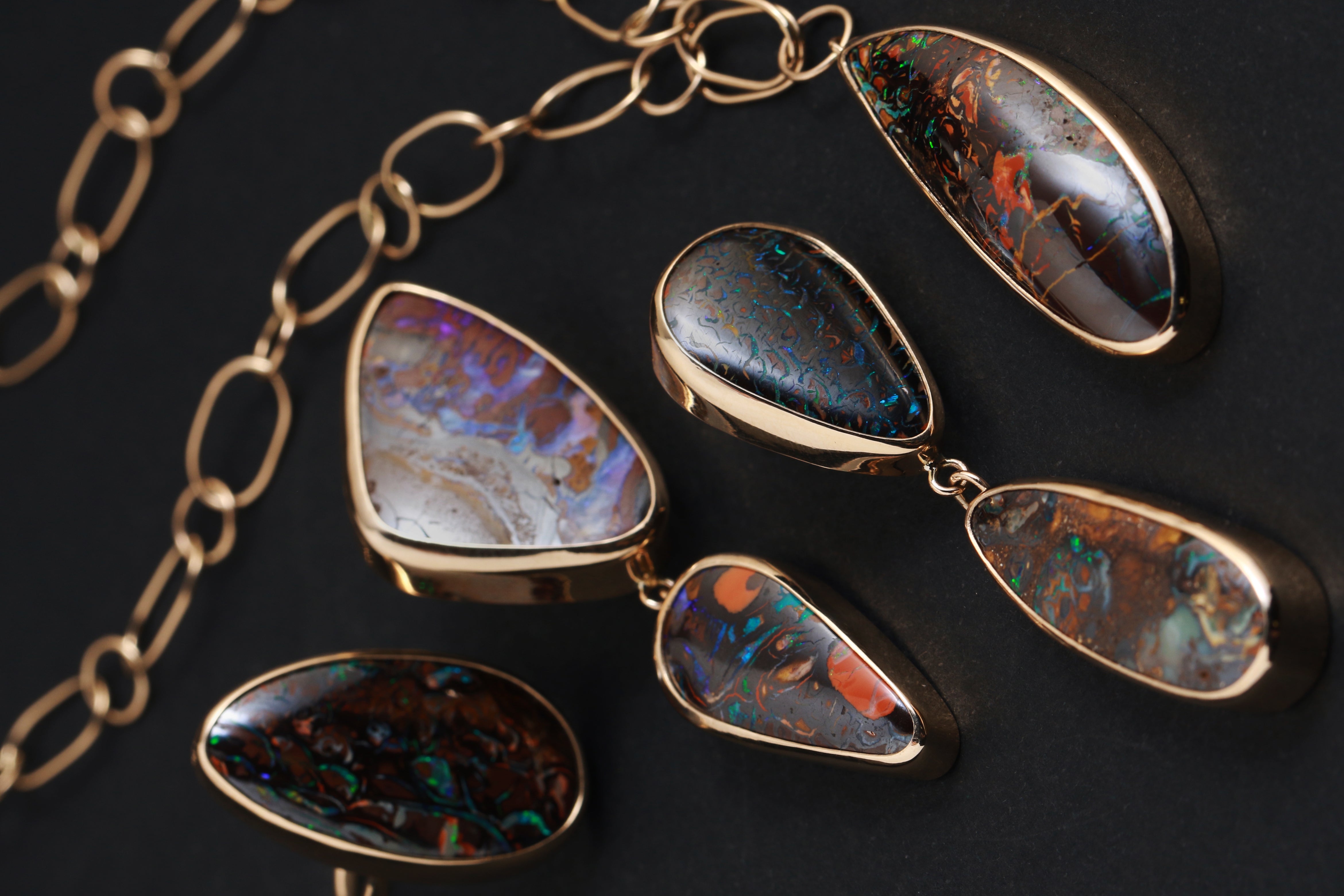 one of a kind boulder opal jewelry