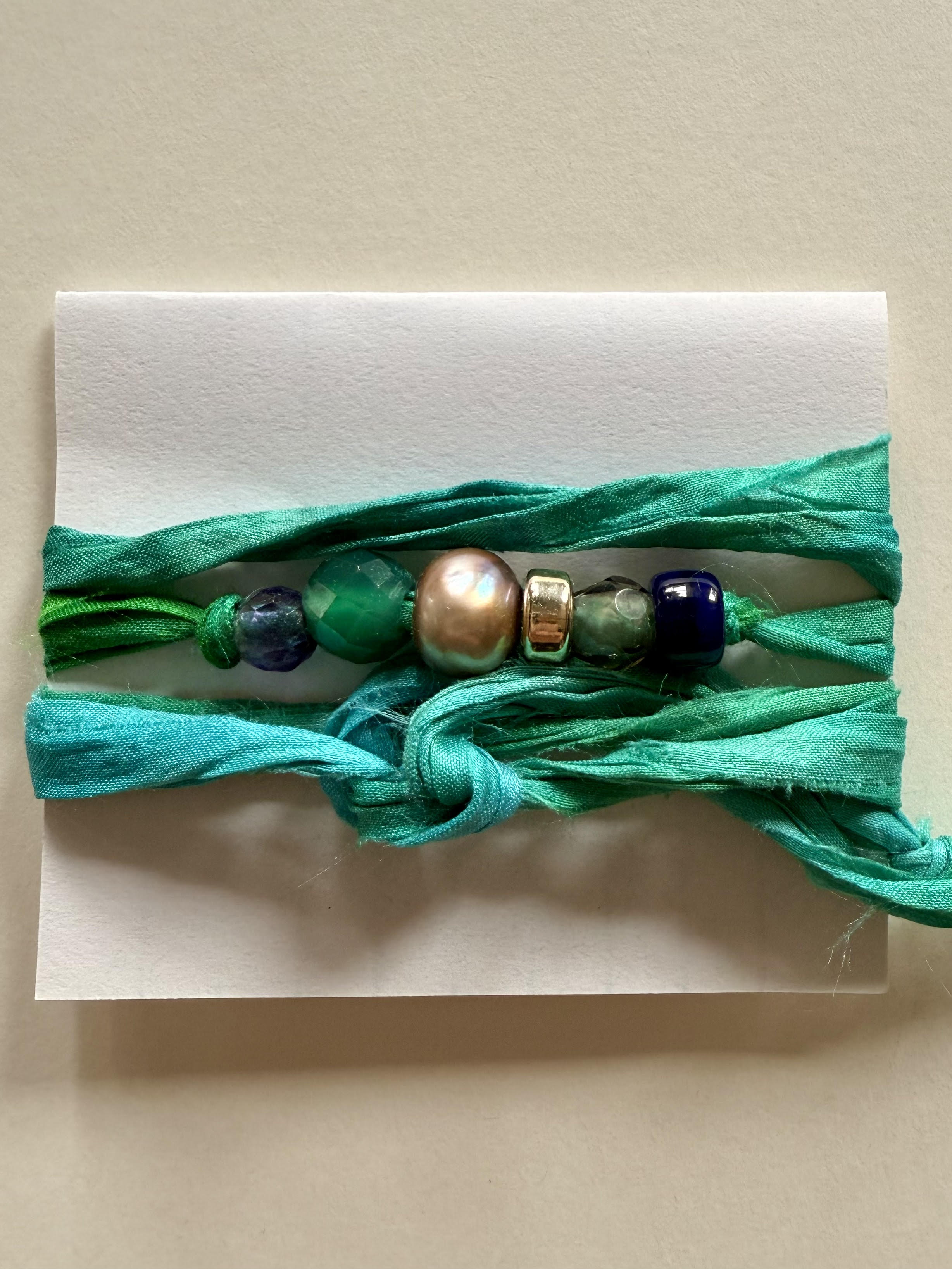 Silk Wrap Bracelet- Turquoise – Melissa Joy Manning Jewelry