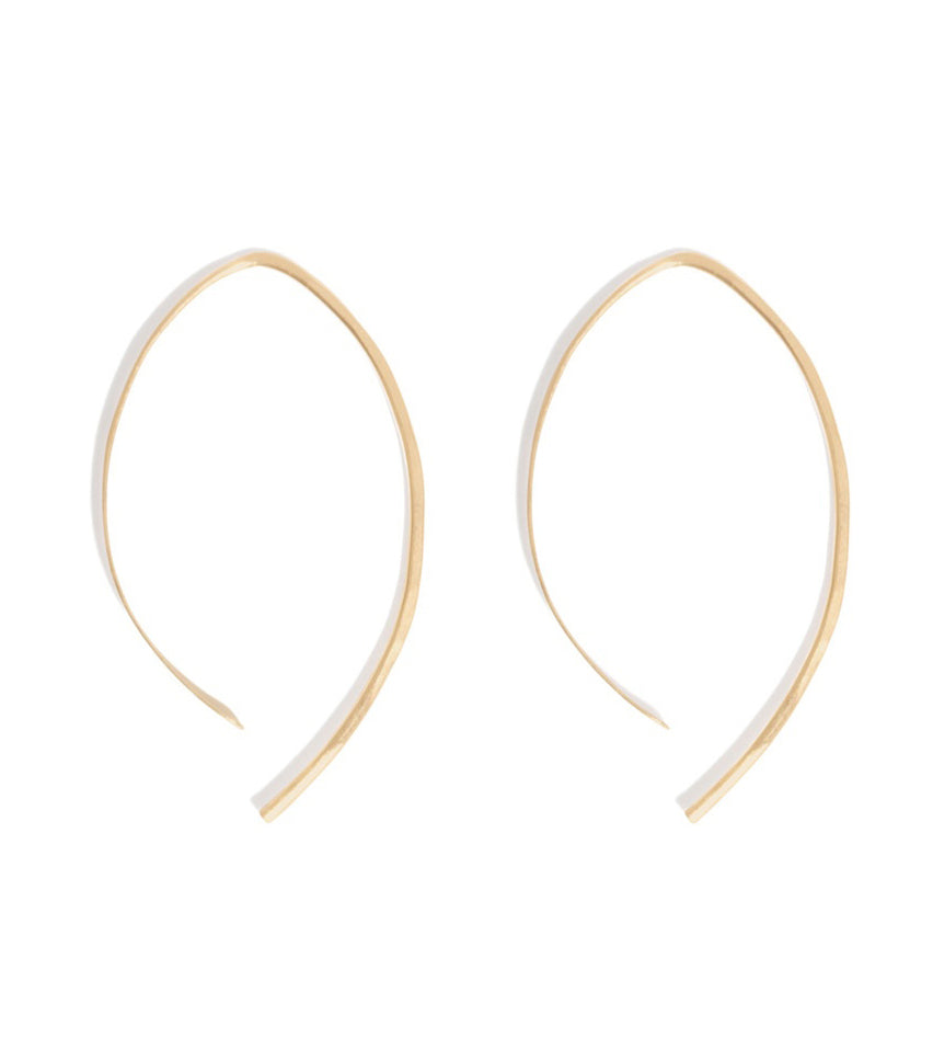 1.5 Inch Wishbone Hoops - Melissa Joy Manning Jewelry