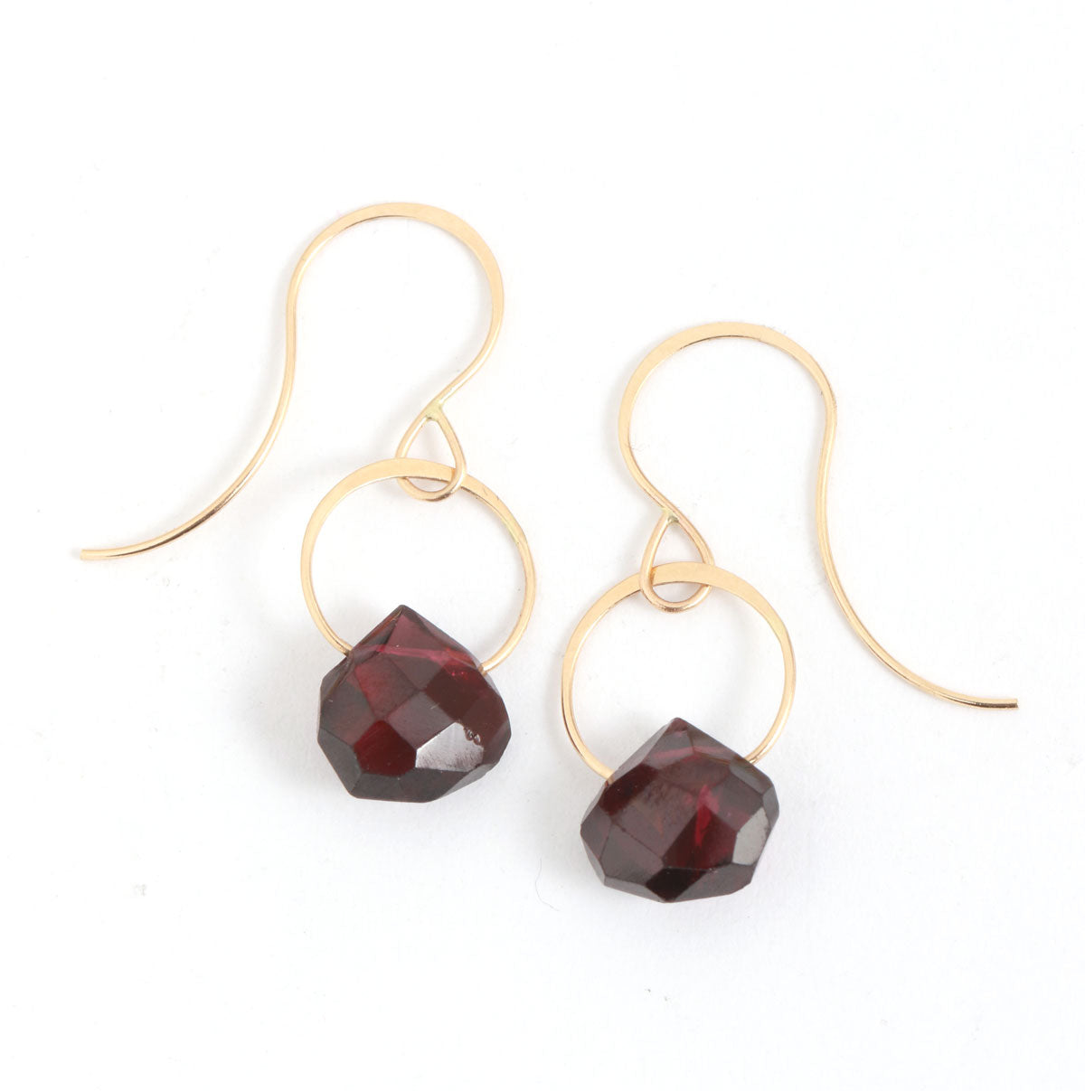 Garnet Single Drop Earrings – Melissa Joy Manning Jewelry