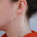 2.75 Inch Soup can hoops - Melissa Joy Manning Jewelry