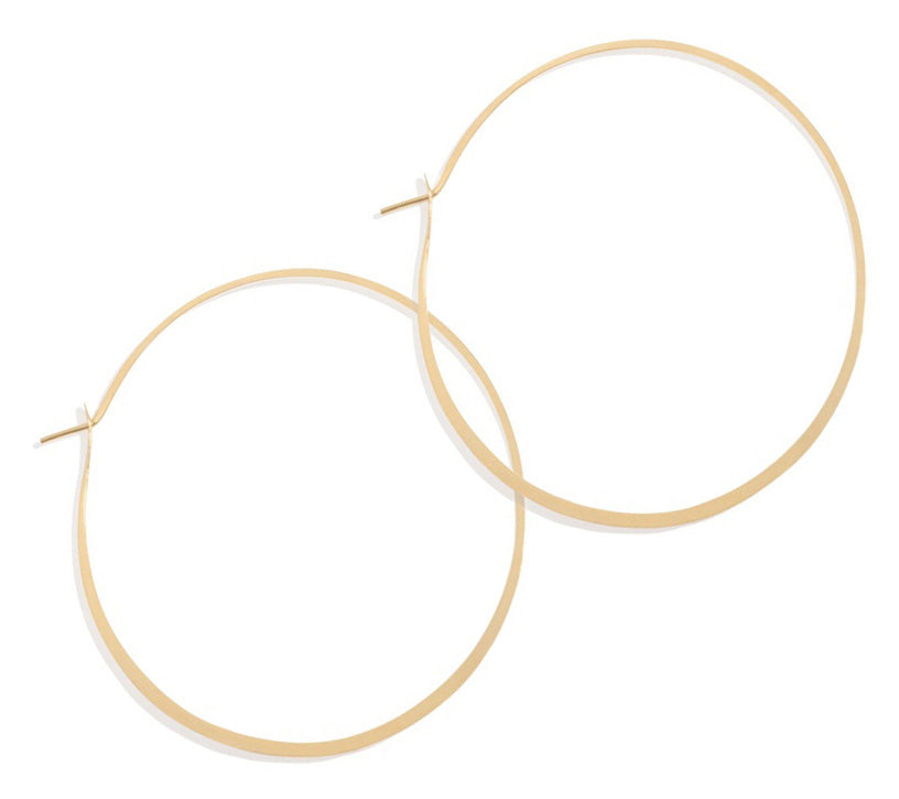 Color Hoop Earrings Simple Thin Hoop Earrings 2.25 Inch Navy Color Hoop Earrings Simple Thin Hoop Earrings 2.25 Inch Navy
