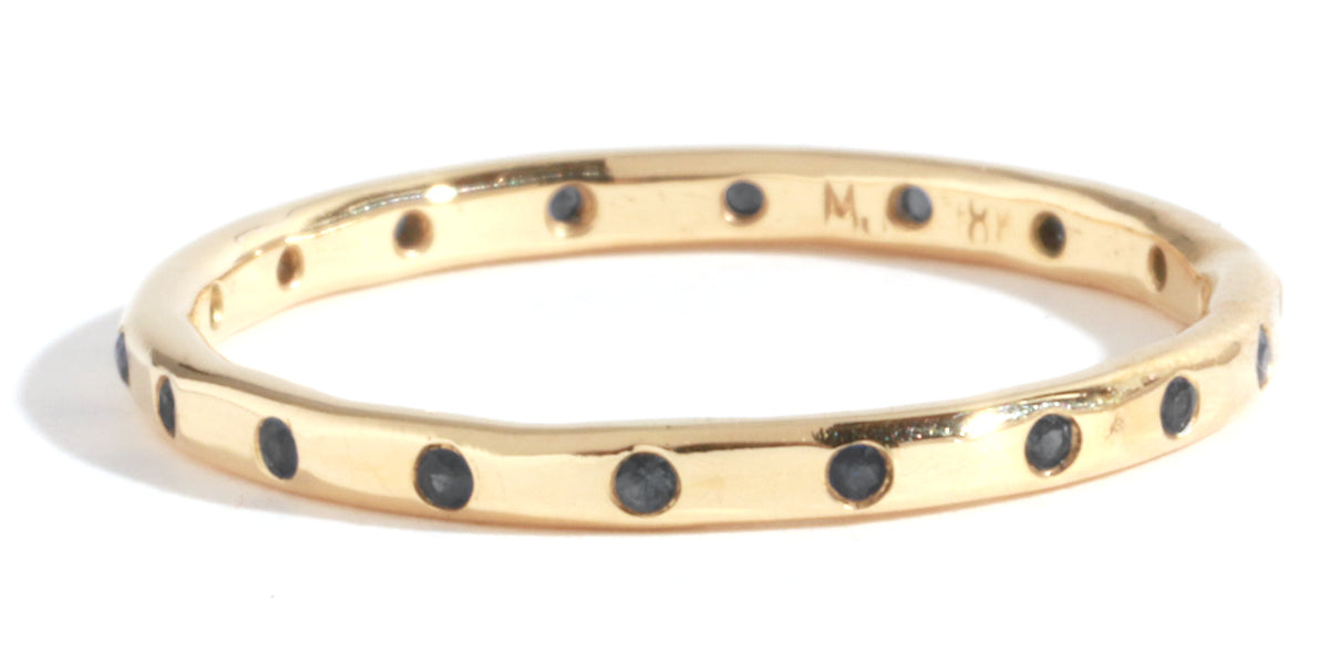 18 Black Diamond Band - Melissa Joy Manning Jewelry