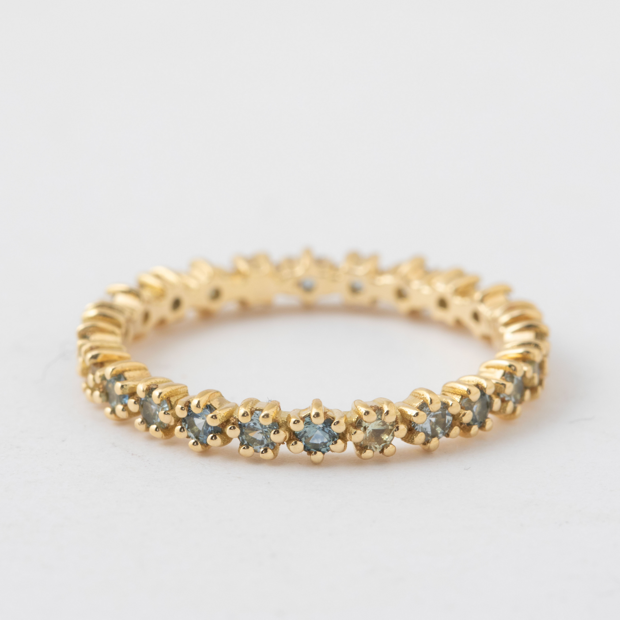 Prong Set Sapphire Eternity Band - 18k Yellow Gold Default Title HIDDEN 0196df8690d67771d83b86fa8b104d9b2ff67bbd881941679e38e68d0cad5100