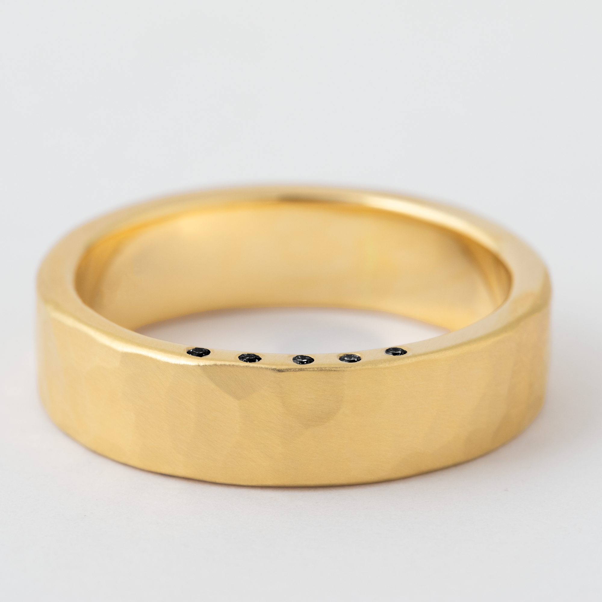 6mm Thick Black Diamond Edge Band - 18k Yellow Gold Default Title HIDDEN 3504d5540d6d94e4850a502c55ec9f6db9d05468620806c7a577ae8f12509125