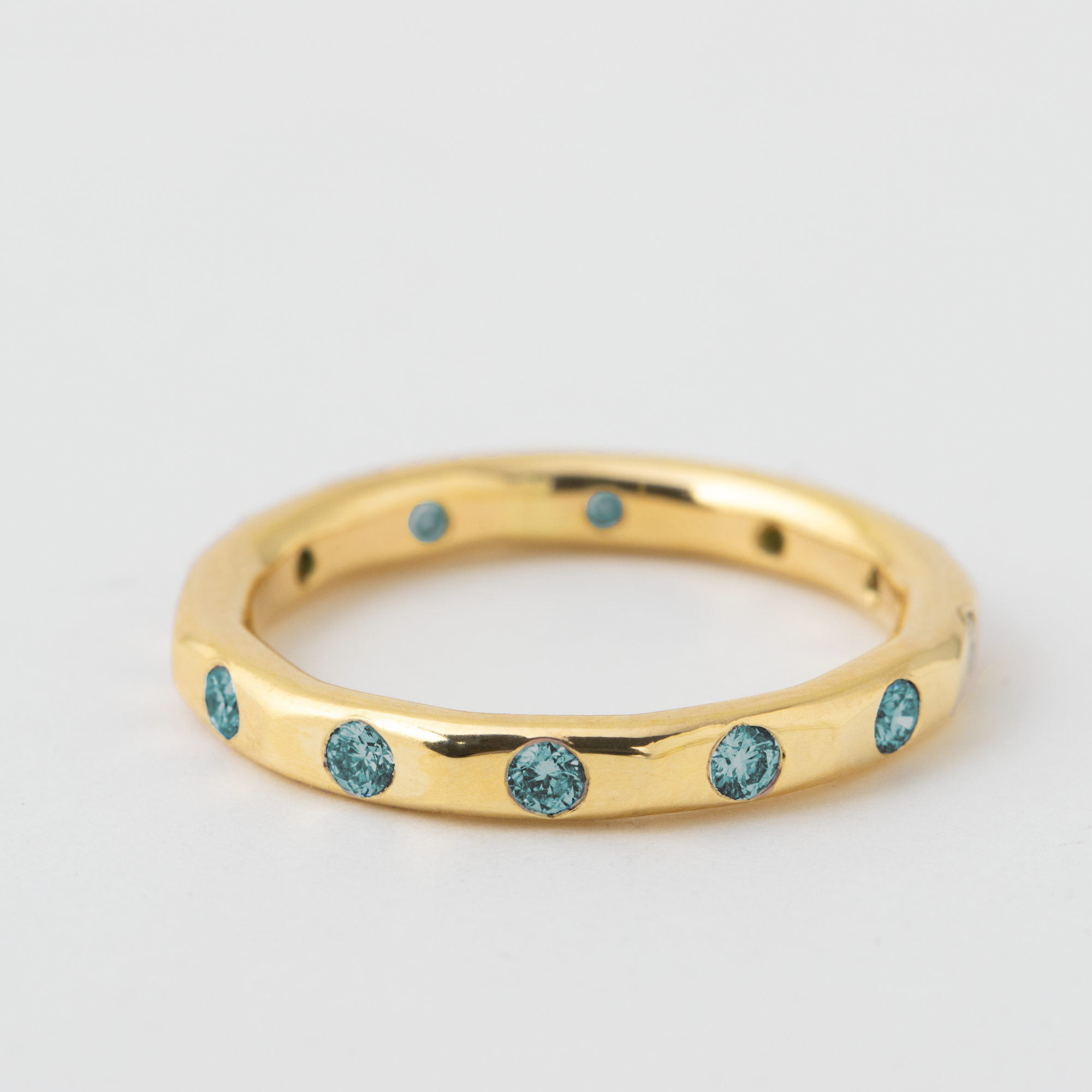 Flush Set 2mm Sapphire Band - 18k Yellow Gold Default Title HIDDEN 5ce55e47ece55677807b500f481f8a359760f129db521386a05c4f4cce2e55dc