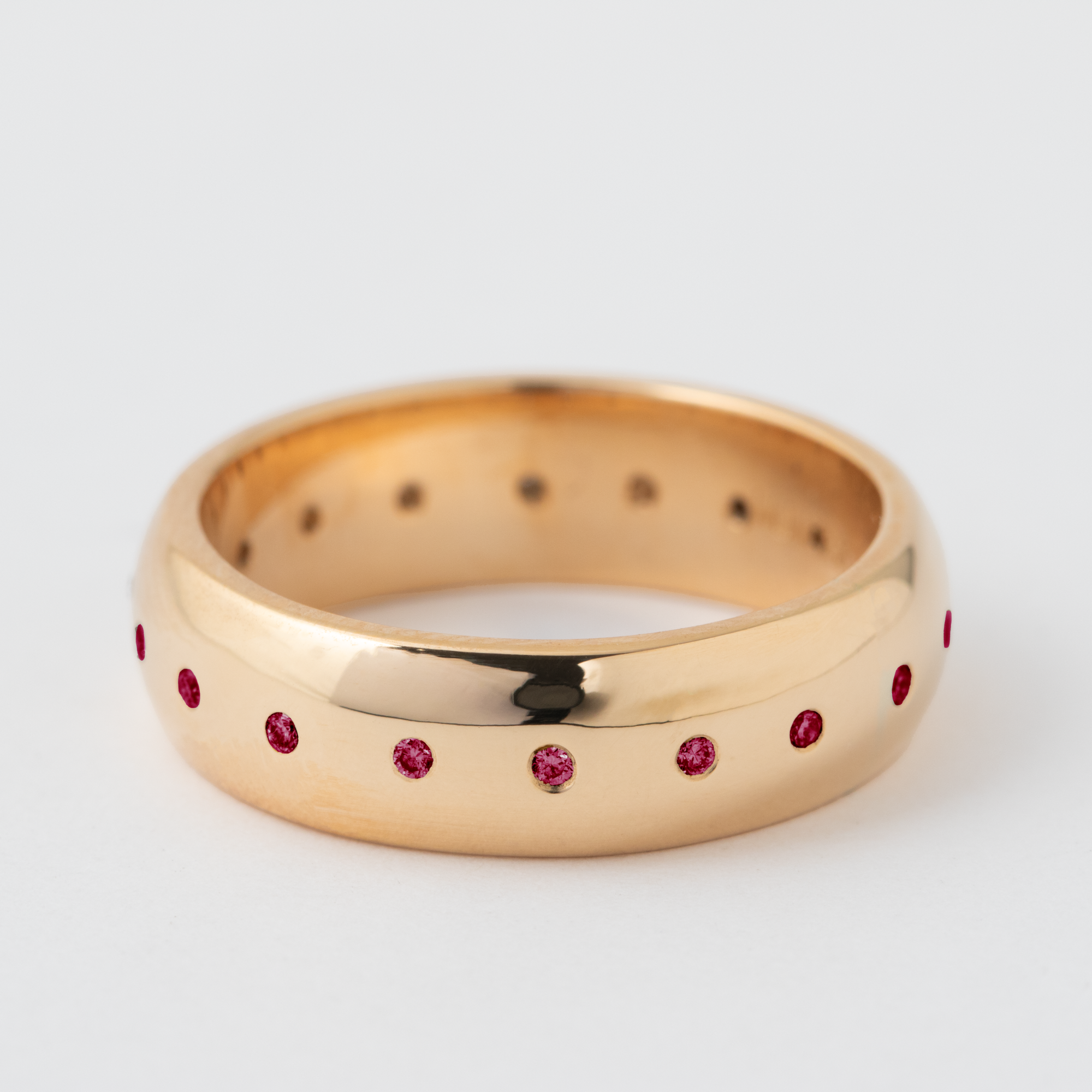 Ruby 6mm Domed Band - 18k Rose Gold Default Title HIDDEN 6e04e020f2e9c2196838e68e5b1b827b21f16191082570eee07918bedb35216b