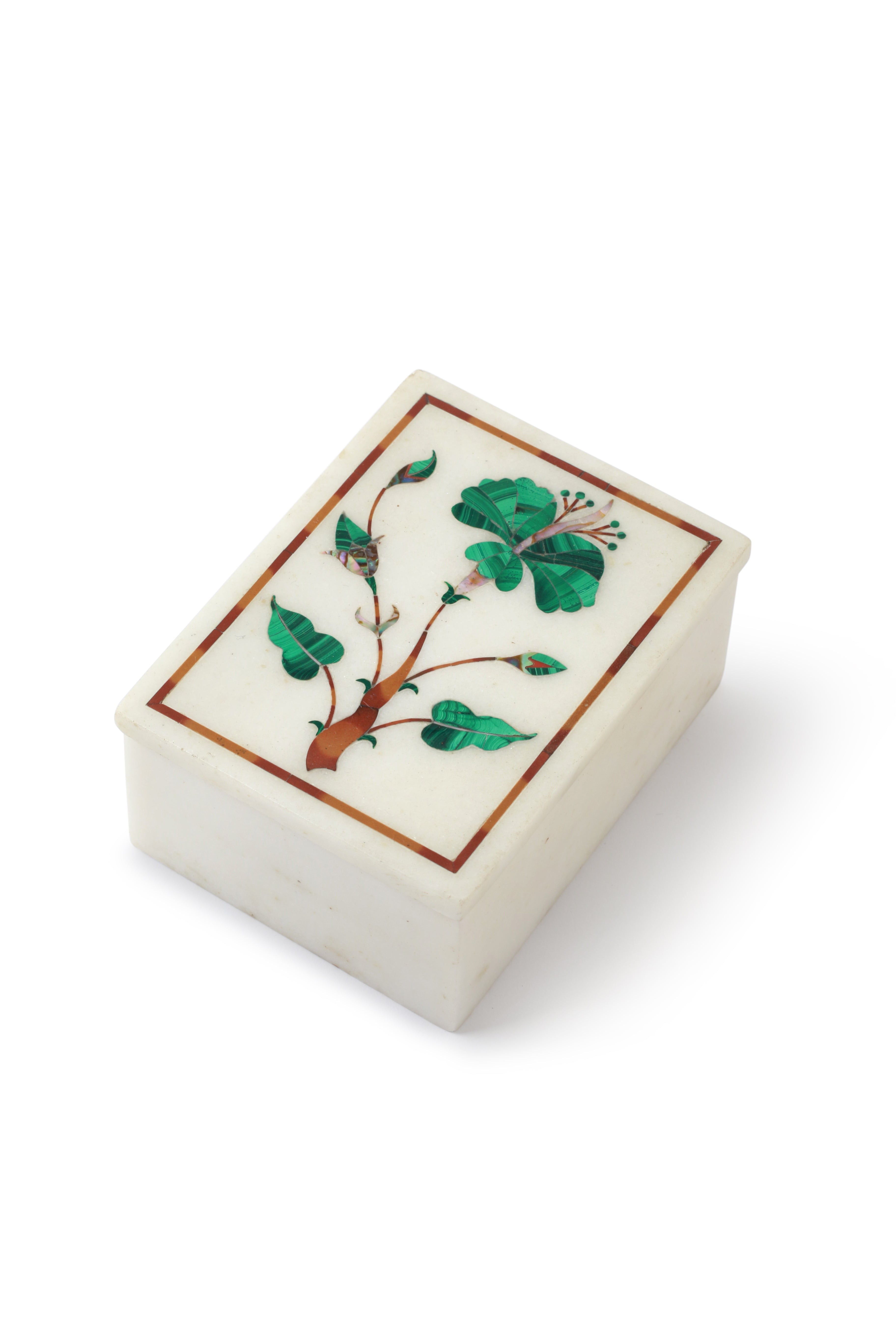 Malachite, Carnelian, Mother of Pearl, and Tiger Eye Large Jewelry Box Gift 756A0315