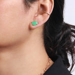 Chrysoprase Stud Earrings Earrings 756A0453