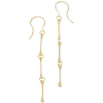 Bone Chain Drop Earrings gold Earrings 756A1279