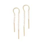 Horseshoe Threader Earrings Gold EARRINGS 756A1291