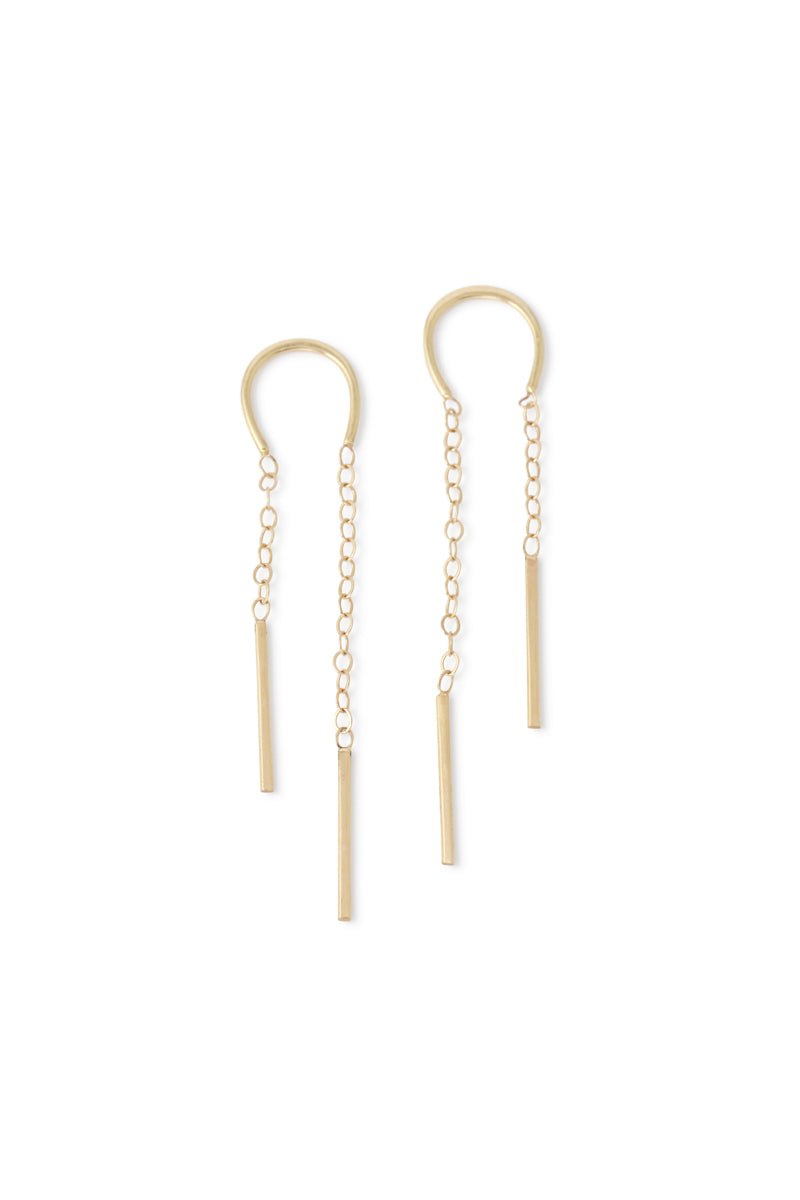 Horseshoe Threader Earrings Gold EARRINGS 756A1291