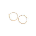 3/4 Inch Round Hoops Gold Earrings 756A1388