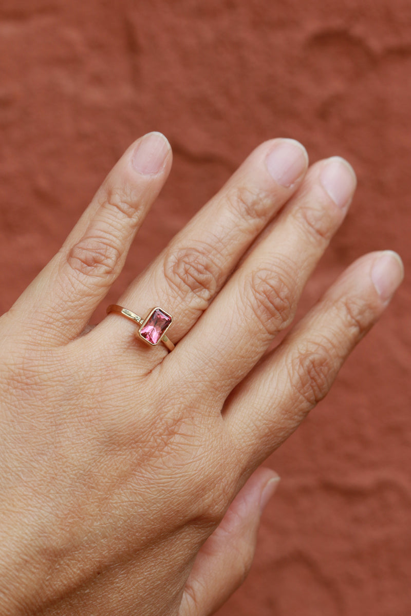 1.26 carat Deep Pink Tourmaline Ring Rings 756A1817