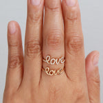 Pave Diamond "LOVE" Ring by Tiffany Yan Stock Ring 756A2159_39656dce-efab-4e77-895b-be554d255d90