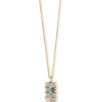 Opal, Diamond and Tourmaline Lattice Necklace by WWAKE NECKLACE 756A2555_df116f00-97a8-49e9-baf0-86f3deaa14c1