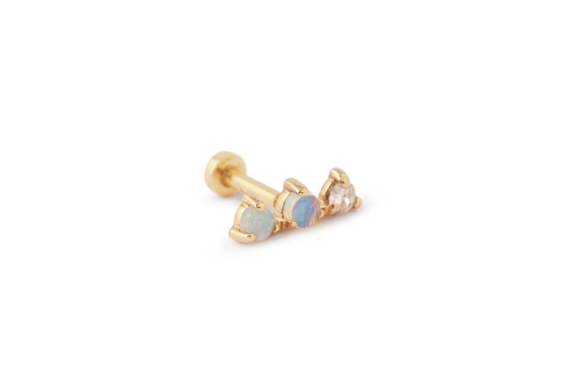 Three-Point Earring (Half Pair) by WWAKE EARRINGS 756A2565_4e18ad11-674a-46dc-b29a-ff1223c2f463