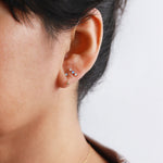 Three-Point Earring (Half Pair) by WWAKE EARRINGS 756A2689_c2ea5aaf-fde7-4782-a836-7f2730f27dc2