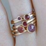 4.3mm Rosecut Ruby ring BFCM Stock Ring 756A3111