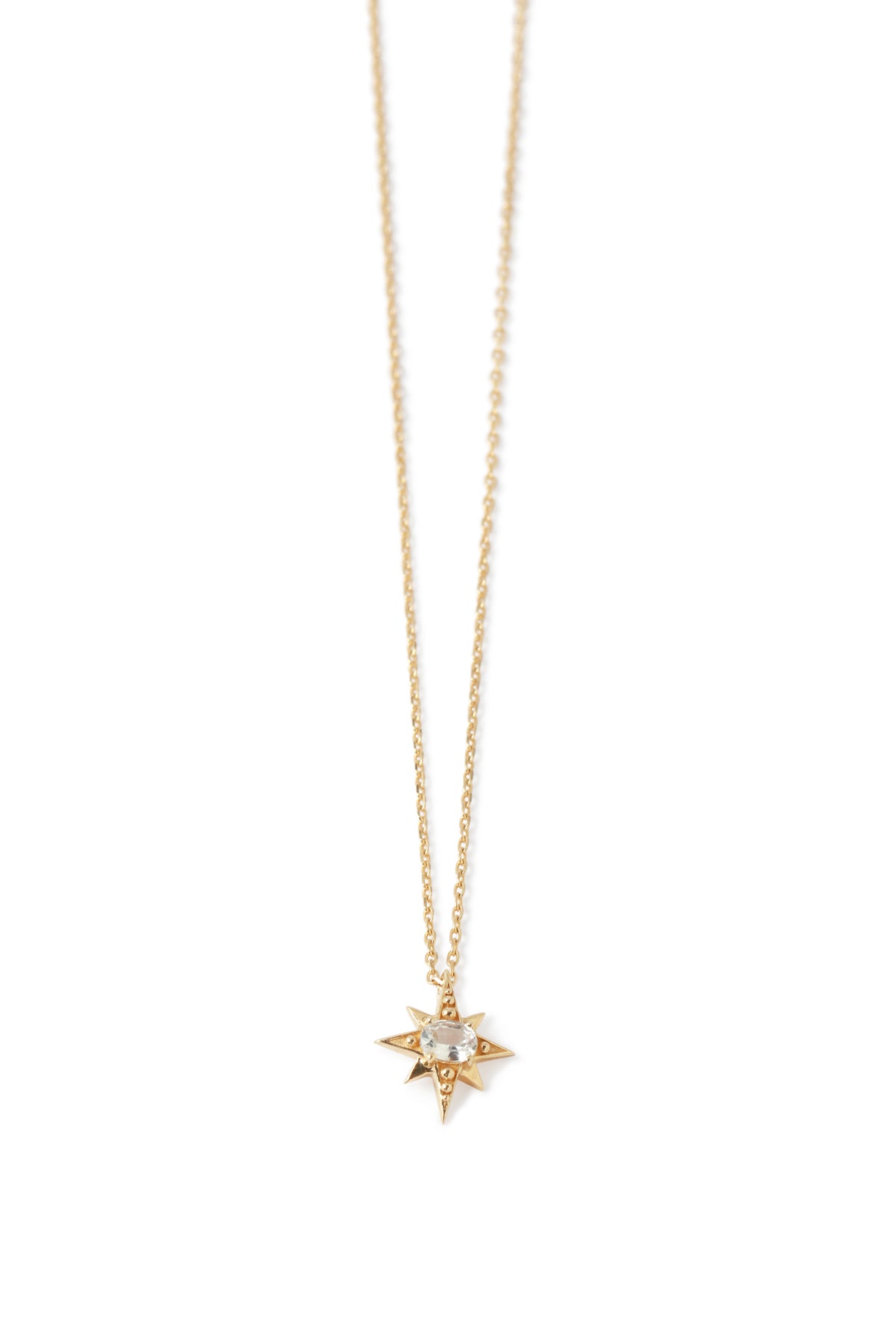 North Star Sapphire Chain Necklace by Celine Daoust Necklaces 756A3614_a3957099-2184-4a6d-9b13-979b97dd47d5