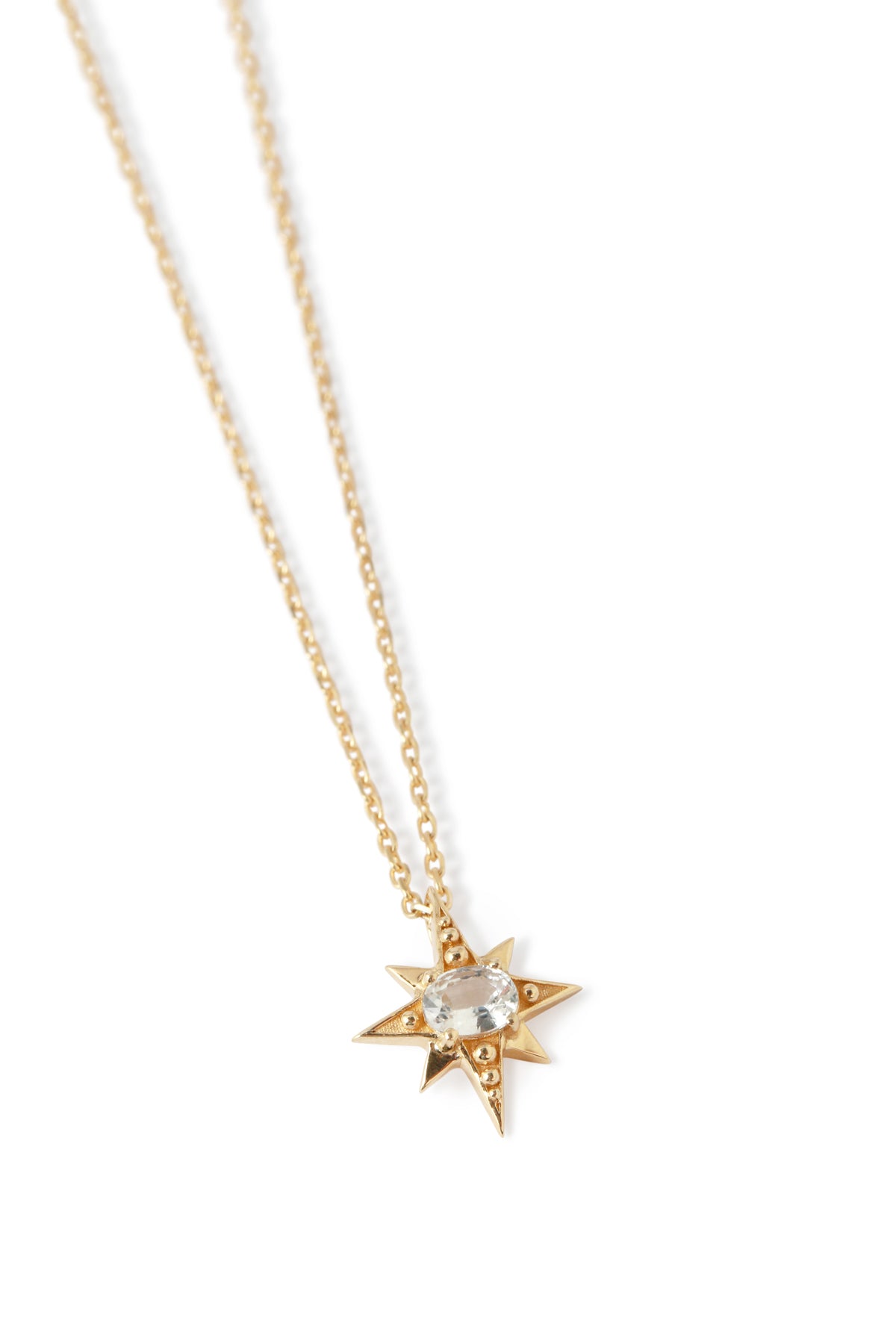 North Star Sapphire Chain Necklace by Celine Daoust Necklaces 756A3616_07de064f-7438-4506-ab29-ae93805fbd83