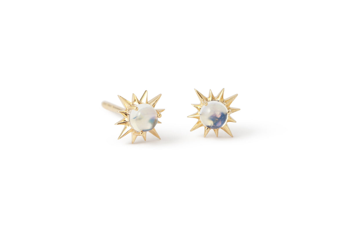 Sun Moonstone Earrings by Celine Daoust Earrings 756A3639