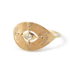 Diamond Eye and Moon Ring by Celine Daoust Stock Ring 756A3663