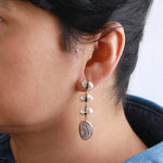 Pearl and Lace Agate Drop Earring EARRINGS 756A3837