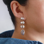 Pearl and Lace Agate Drop Earring EARRINGS 756A3843