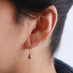 Small Ruby Drop Earrings EARRINGS 756A3883