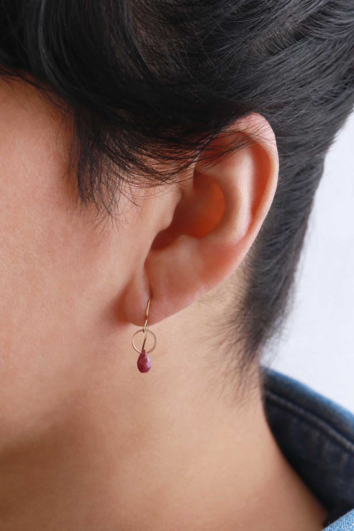 Small Ruby Drop Earrings EARRINGS 756A3883