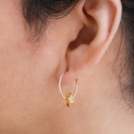 Herkimer Cut Citrine Hoop Earring EARRING 756A4434