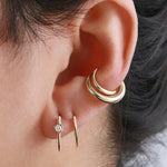 Infinite Tusk with Floating Diamond Earring (half pair) by Gabriela Artigas 756A4619