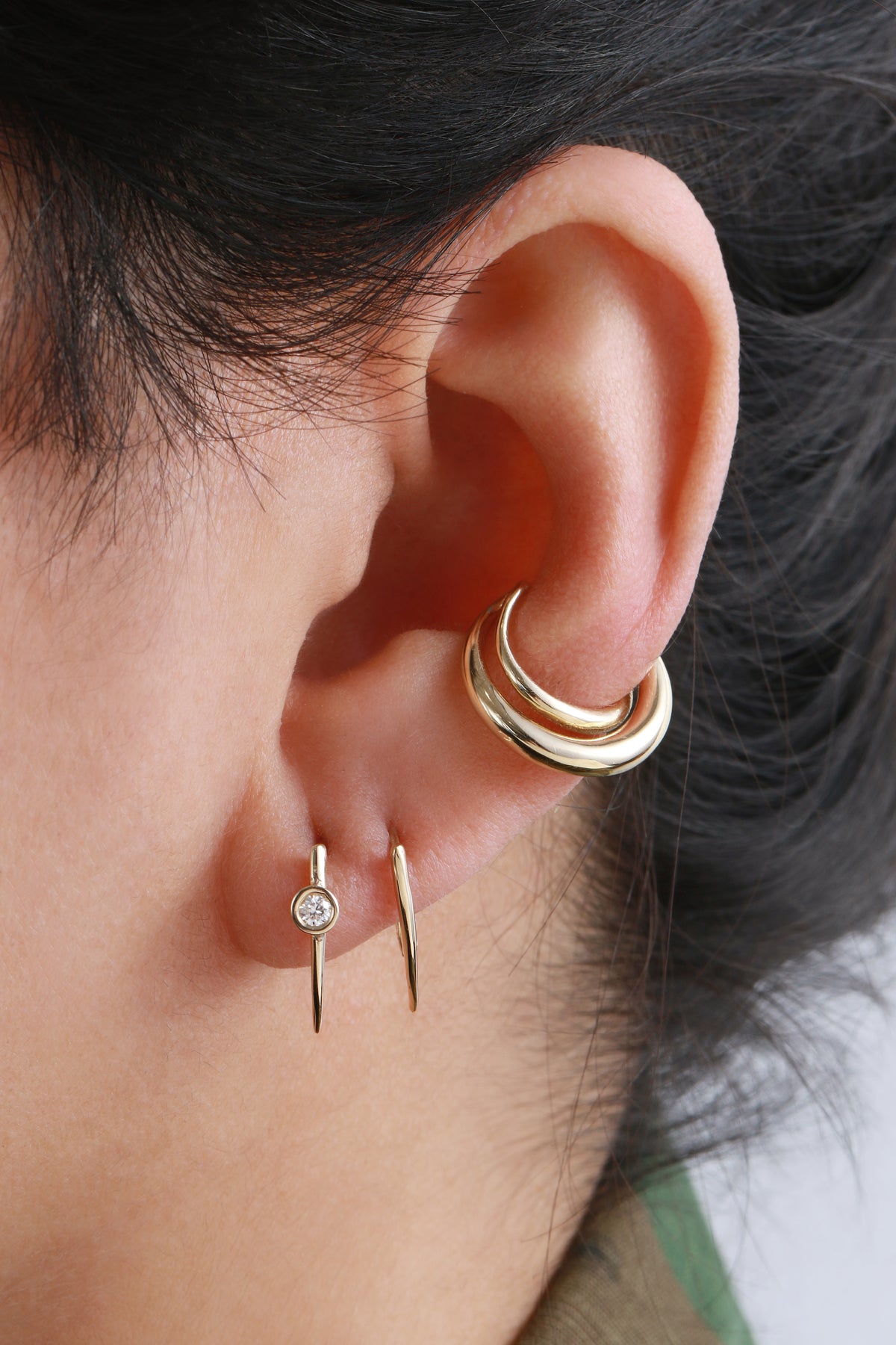 Infinite Tusk with Floating Diamond Earring (half pair) by Gabriela Artigas 756A4619