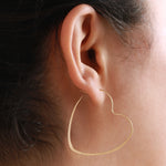 Large Heart Hoop Earring Earrings 756A5132