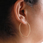 1.5 Inch Octagon Hoops Earrings 756A5142