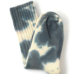 Off White/Graphite Tie Dye Socks by Escuyer Accessories 756A5411