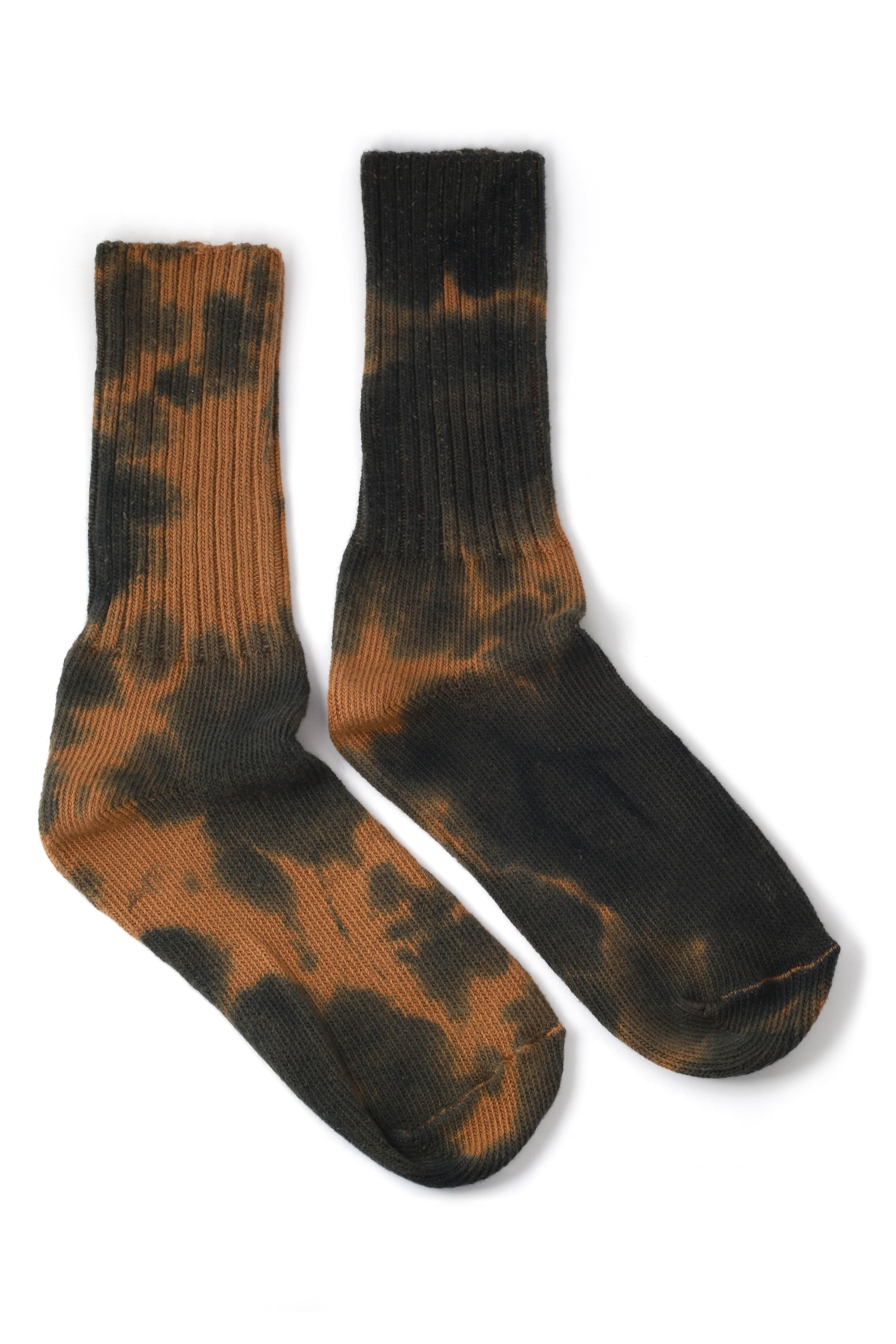 Indigo/Bronze Tie Dye Socks by Escuyer Accessories 756A5417