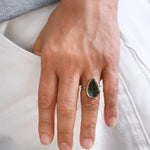 Stained Glass Boulder Opal Ring BFCM Stock Ring 756A5975