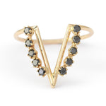 The Majesty Black Diamond Gold Ring by Labulgara 756A6149