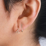 White Diamond Mini Thread Earring (half pair) by Labulgara 756A6189