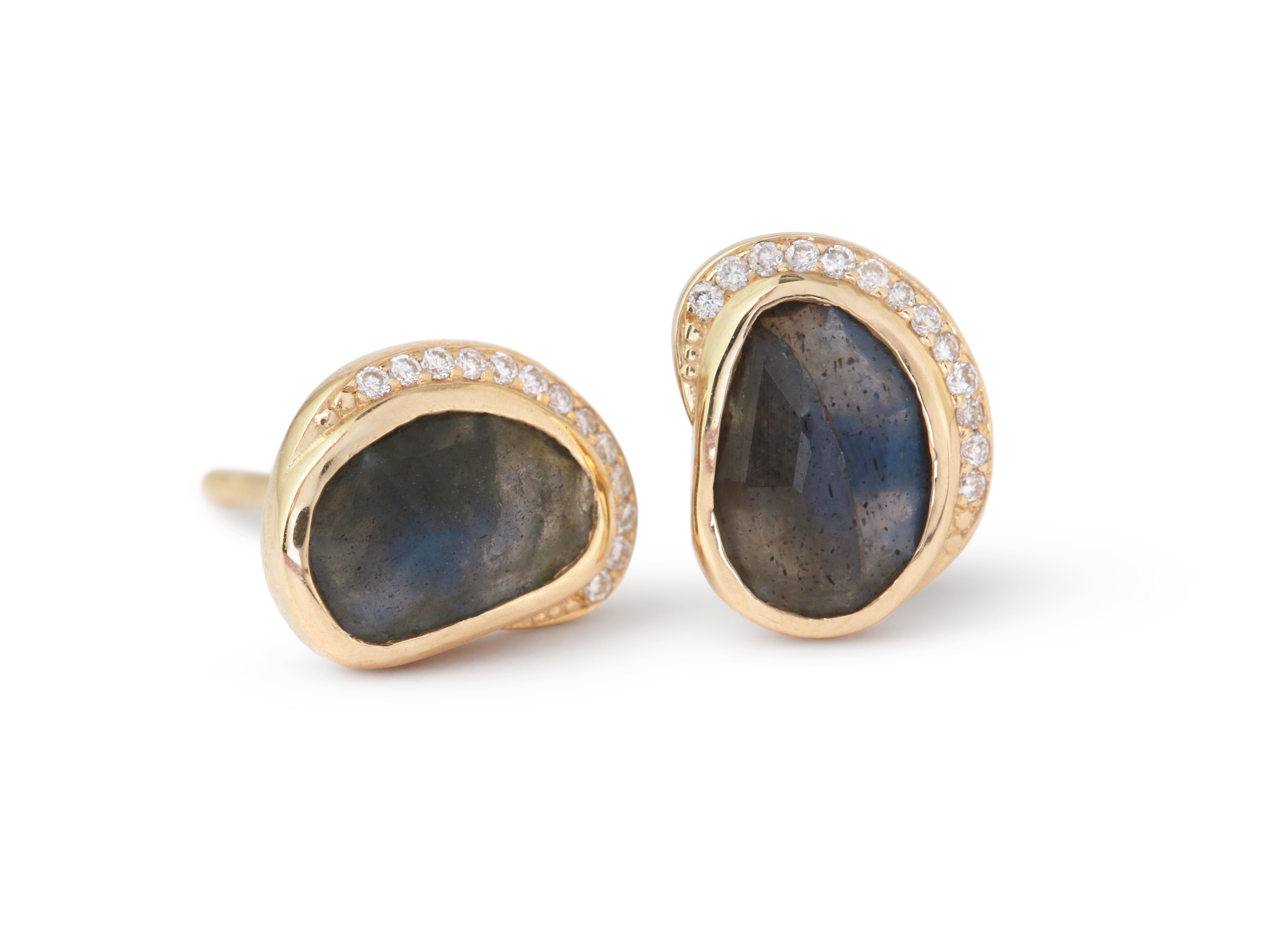 Labradorite Diamond Crescent Moon Stud Earrings 756A6210_6f92b220-242e-4d75-bc9b-7973df304ced