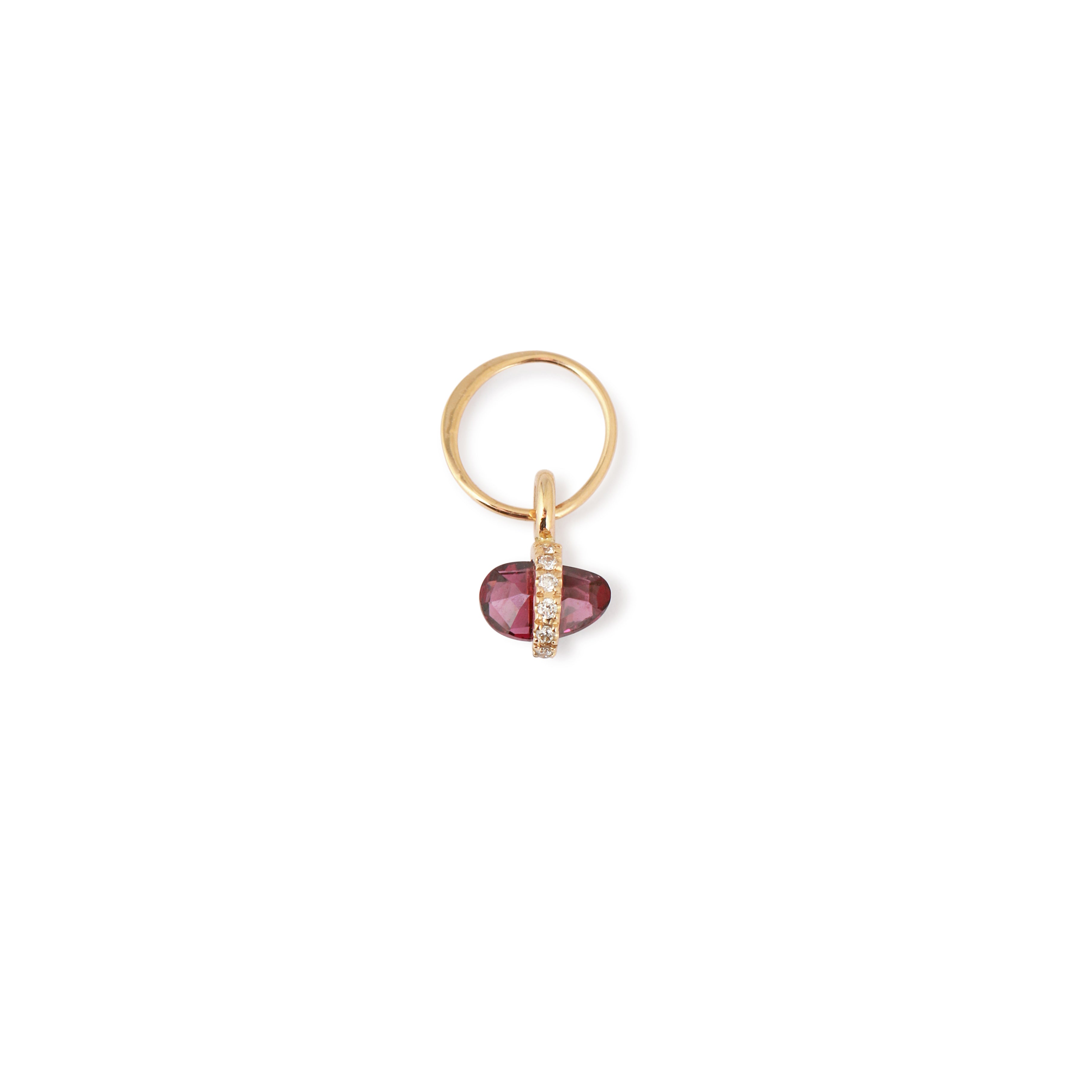 Micropave Bezel Wrapped Rhodolite Charm Charm 756A6237copy2