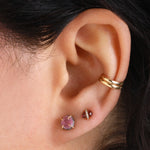 Micropave Bezel Wrapped Rhodolite Garnet Stud Earrings 756A6334_89124727-93df-42d7-9ae3-83e5eaa7a7a1