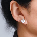 Petal Pearl Diamond Stud by Shinkai EARRING 756A6441