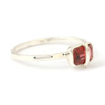 Sterling Silver Bezel Wrapped Emerald Cut Garnet Ring BFCM Stock Ring 756A6479_39b67d7f-0d41-4677-8331-93b83234607a