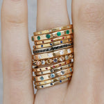 12 Black Diamond Band - 18k Yellow Gold Rings 756A66303_b620b517-6b8c-47c1-9a60-661a60dc1c3d