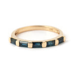 Sapphire Pillar Baguette Ring Stock Ring 756A6766