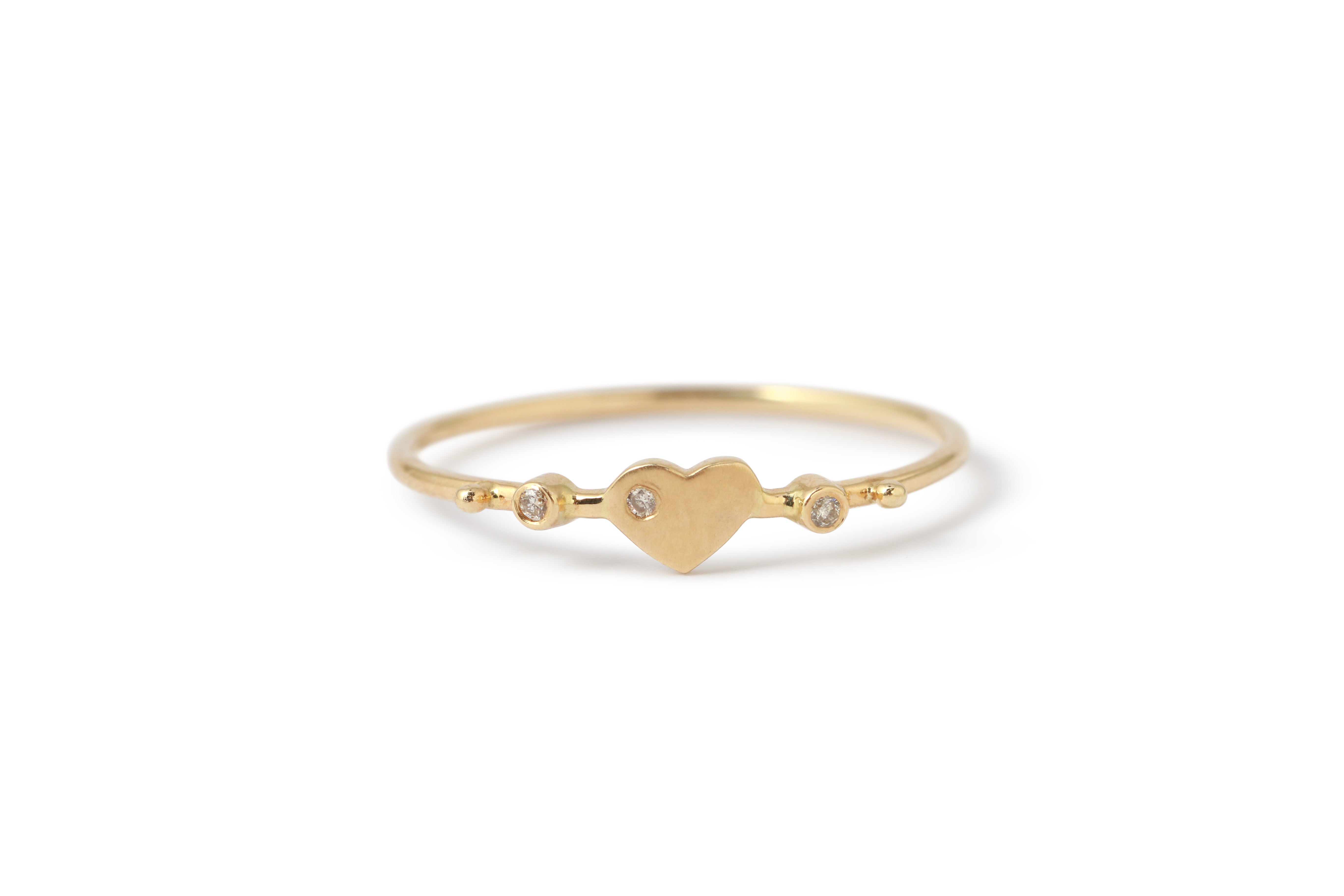 Heart and Diamonds Ring by Celine Daoust Stock Ring 756A6826_db1a8b9f-824a-49ba-8357-f25bbeef6889