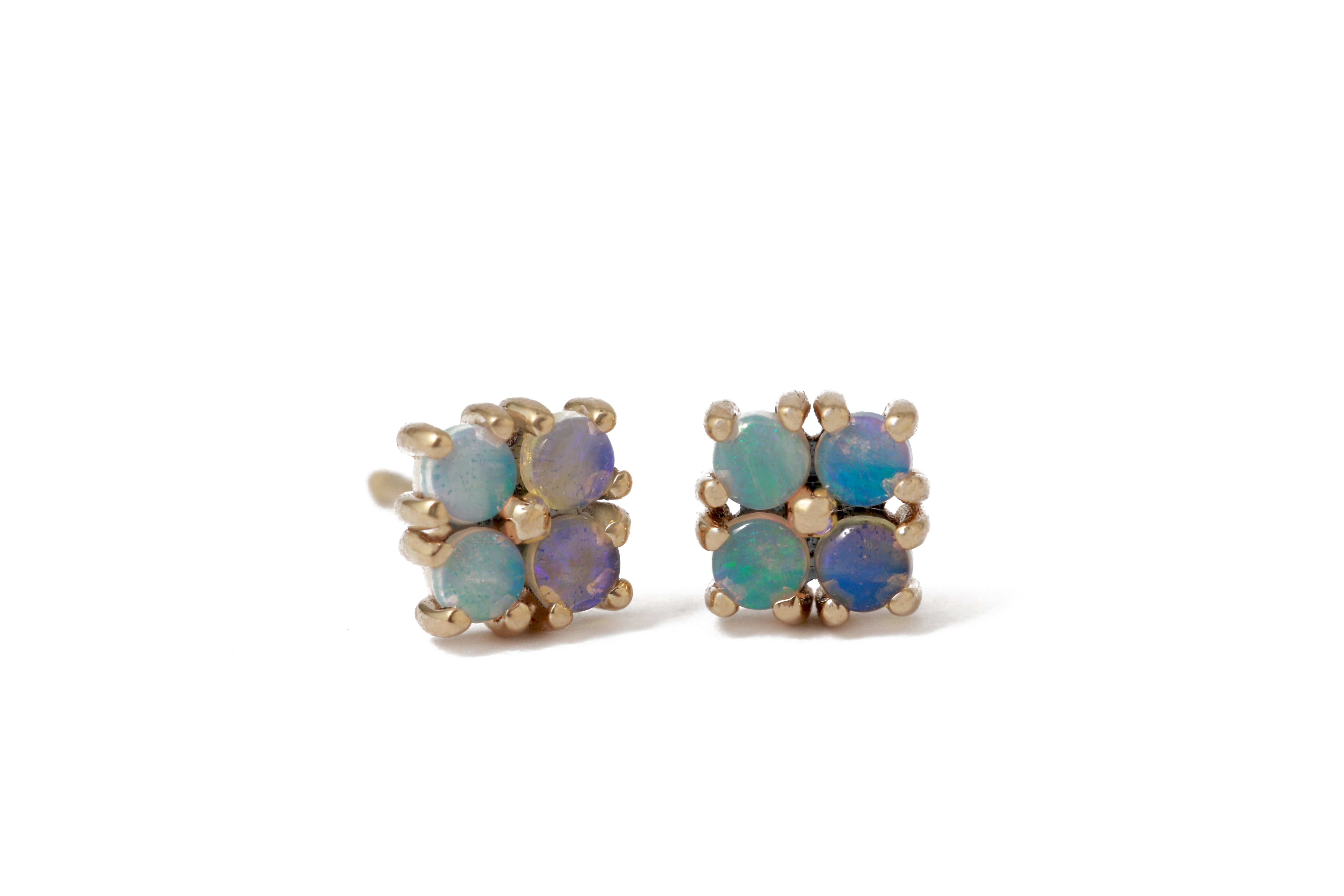 Small Opal Studs by WWAKE EARRINGS 756A7733